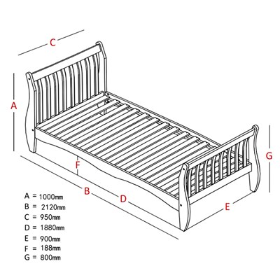 מיטה מעוצבת מעץ מלא לילדים ונוער KODA